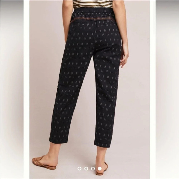 ANTHROPOLOGIE Ikat High Rise Beaded Beach Pants - Large - Picture 2 of 13